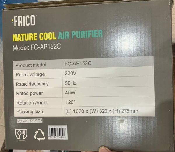 May Loc Khong Khi Frico Ap152c Nature Cool Air Purifier 2 Sc